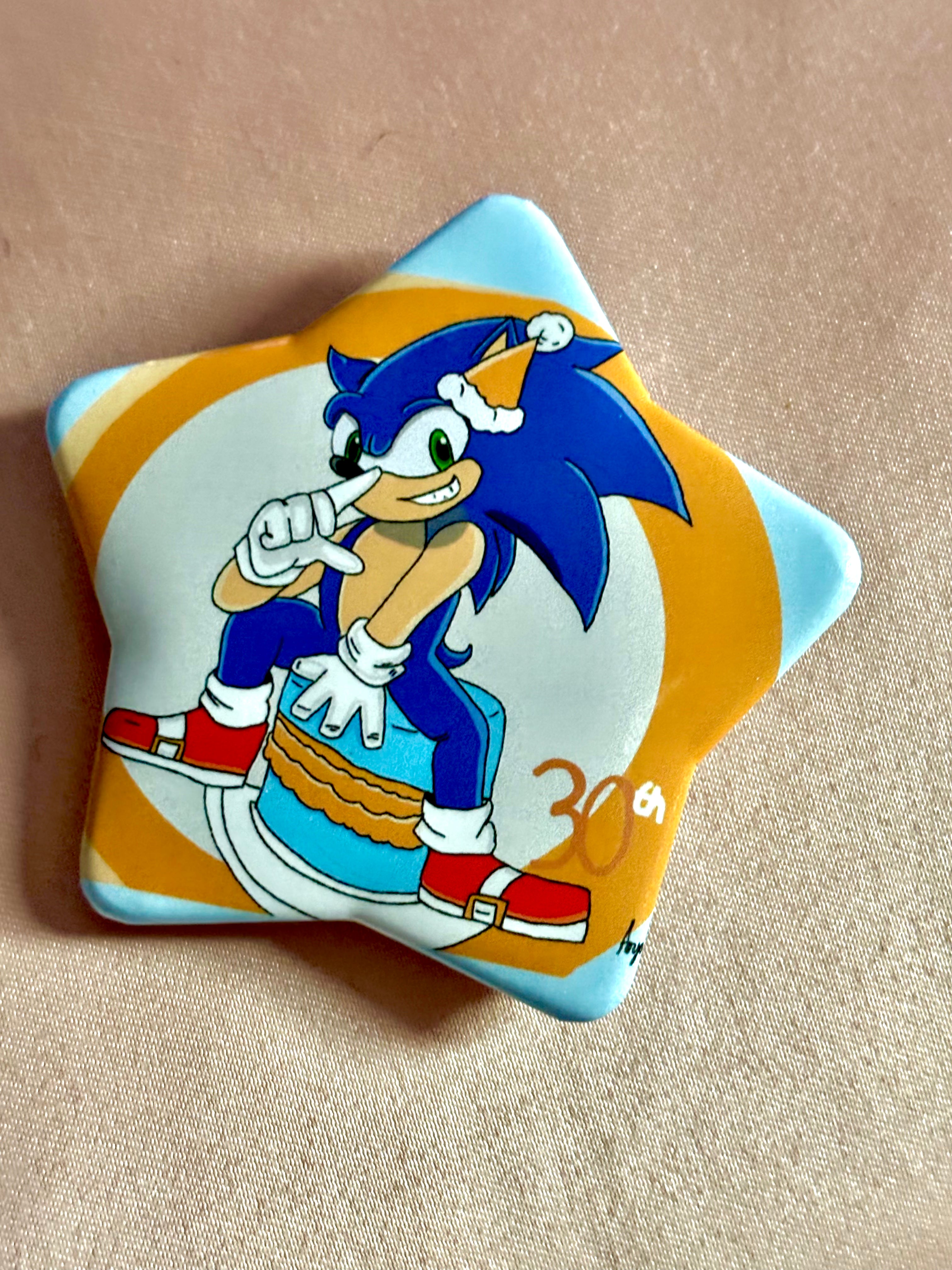 Sonic birthday bash button