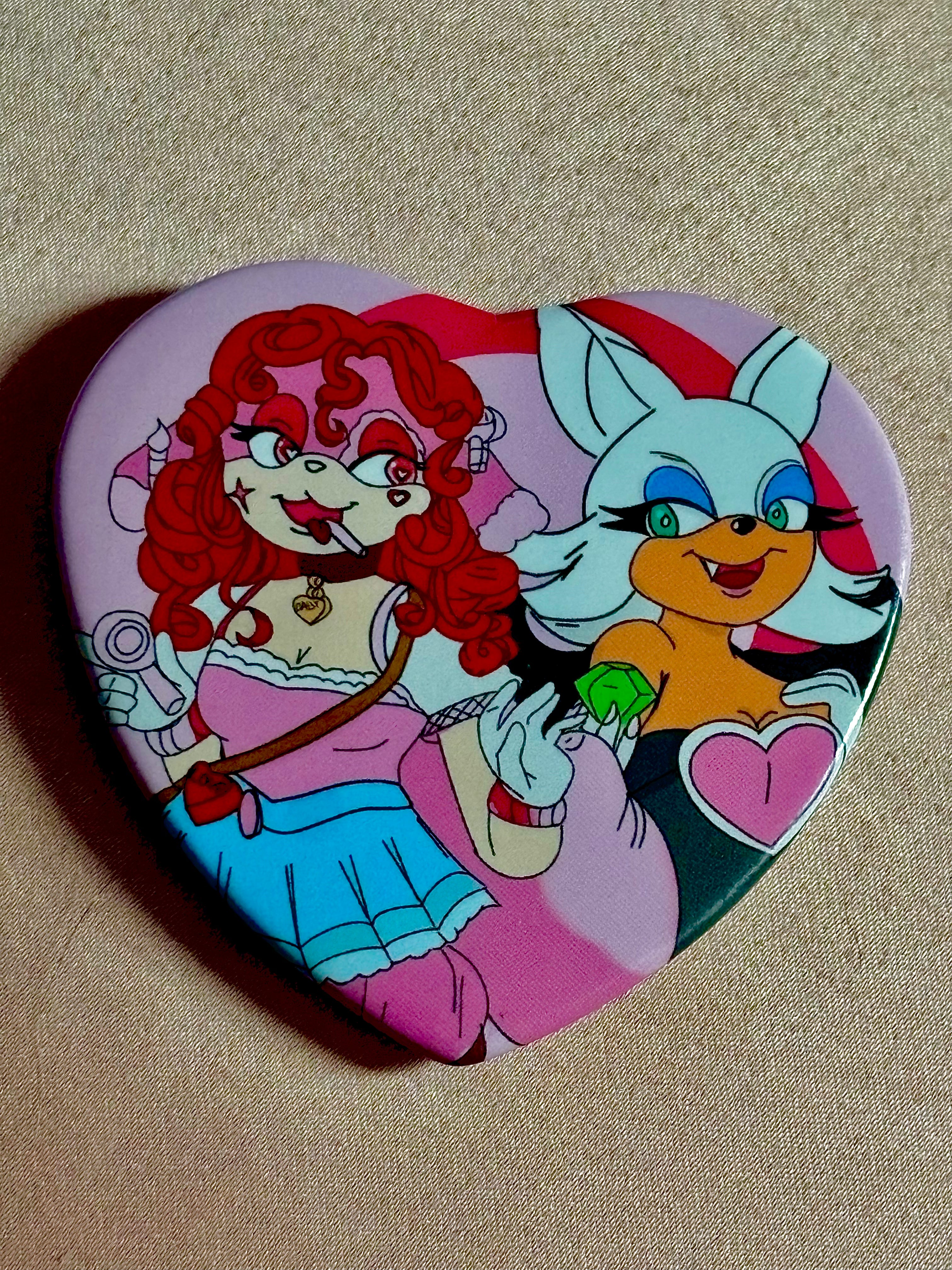 Valentine and Rogue Button