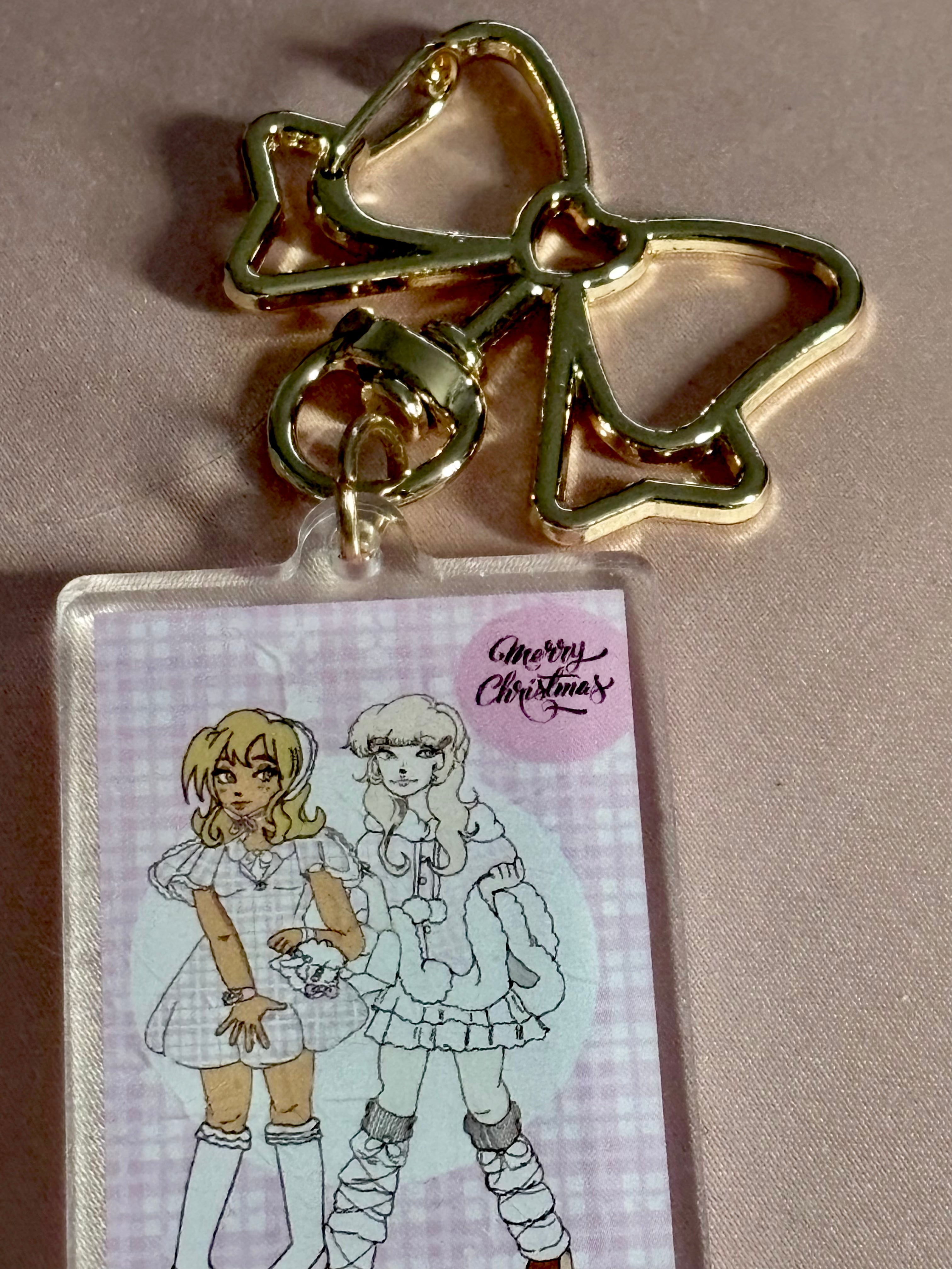 Merry Christmas keychains Oc art