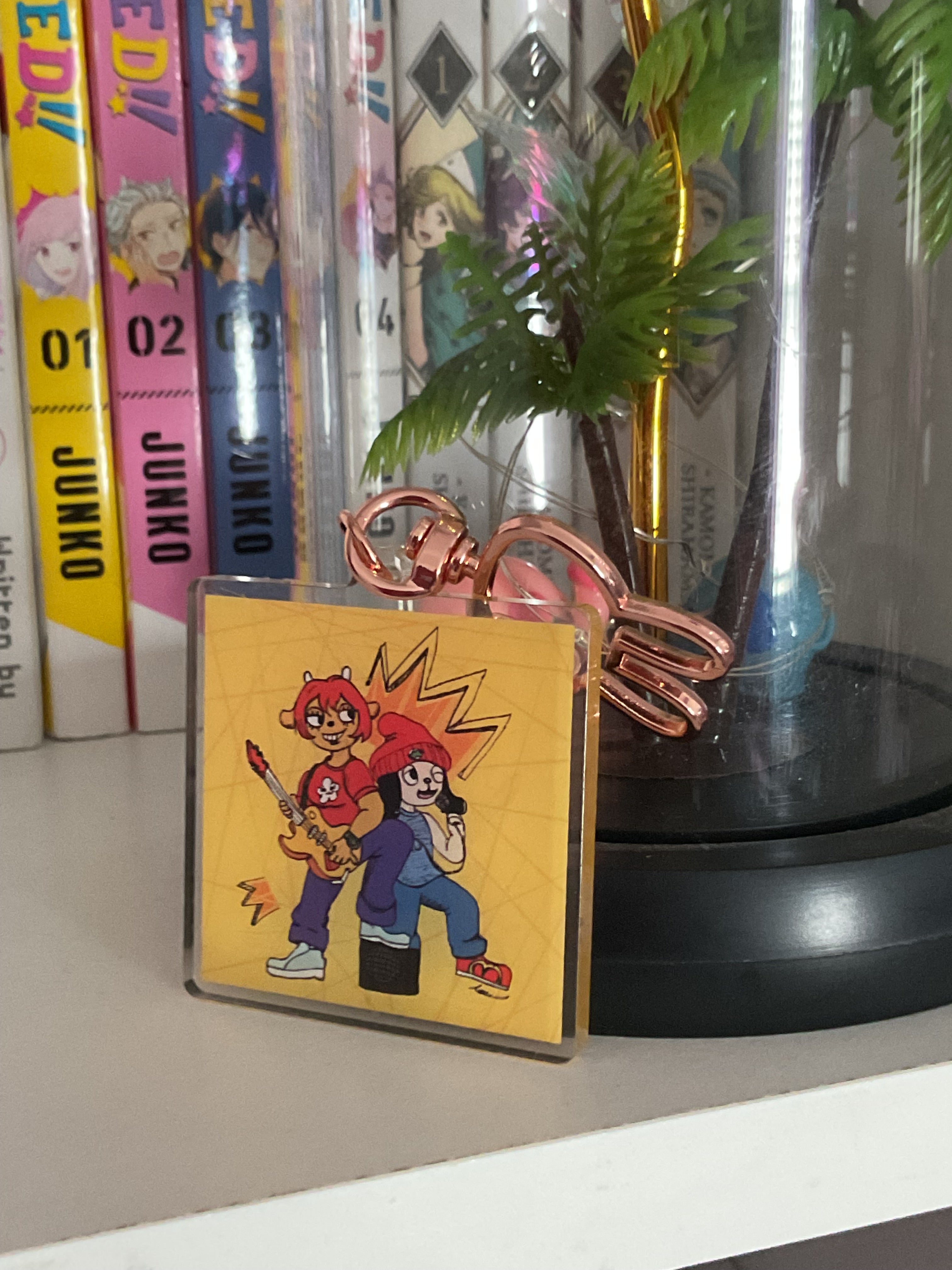 Rapping dog and Umjammy friend Keychain